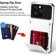 thumbnail image 2 of Wallet Case for iPhone 15 Pro Case with 4-Card Credit Card Holder Slot Shockproof Cover Hybrid Heavy Duty Protection Armor Phone Case Compatible with 15 Pro 6.1 inch 2023-White, 2 of 12
