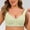 Green, variant on Comfort Sleep Bra for Women Front Closure Wirefree Full Coverage Floral Bralette Wide Strap Daily Lounge Bras Blue M