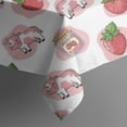 thumbnail image 5 of Pink Cow Strawberry Jam Pattern Square Tablecloth,Waterproof Square Table Cover,Wipeable Spillproof Washable Table Cover for Home Kitchen Party Decor 52"x52"(132x132cm), 5 of 6