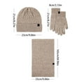 thumbnail image 2 of Children Hat Scarf And Glove Set Fashionable Outdoor Baby Warm Three Piece Set, 2 of 6