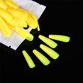 thumbnail image 1 of 100pcs Solid Color Plastic Shiny High-Hard Holiday Nails Simple Pointed Fake Nail Extension Press on Nails Manicure (yellow), 1 of 1