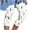 White, variant on Womens Pants Casual Women's Summer Casual Elastic Waist Printed Cropped Pants Womens Pants