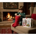 thumbnail image 5 of Large-size Christmas gift bags with a transparent window design, large-capacity shopping bags, and they are suitable as hand-held gift bags for packaging bouquets at weddings, Christmas, 5 of 6