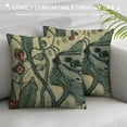 thumbnail image 3 of Orinice Bird Flower Graphic Decorative Cushion Throw Pillow Cover Zipper Closure for Home Living Room Sofa - Multipurpose Use 1PC 20x20in, 3 of 5