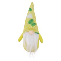 OFFIGAM Yellow Gnome Figurine Home Decor Cute Collectible 8.3×3.9×2in Unique Garden Ornament
