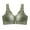 Green, variant on LLYwey Mesh Bras for Women Women's Front Buckle Solid Color No Underwire Bra Daily Bra Women Size Nylon Training Bra Style LW-9 Gray XXL