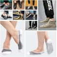 thumbnail image 4 of 9 Pack Mens No Show Socks Casual Low Cut Thin Loafers Non Slip Boat Liners, 4 of 5