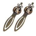 thumbnail image 2 of Rhinoceros Vintage Copper Crown-Shaped Bookmarks: Stylish Stainless Steel Reading Accessories for Book Lovers - Set of 2, 2 of 5