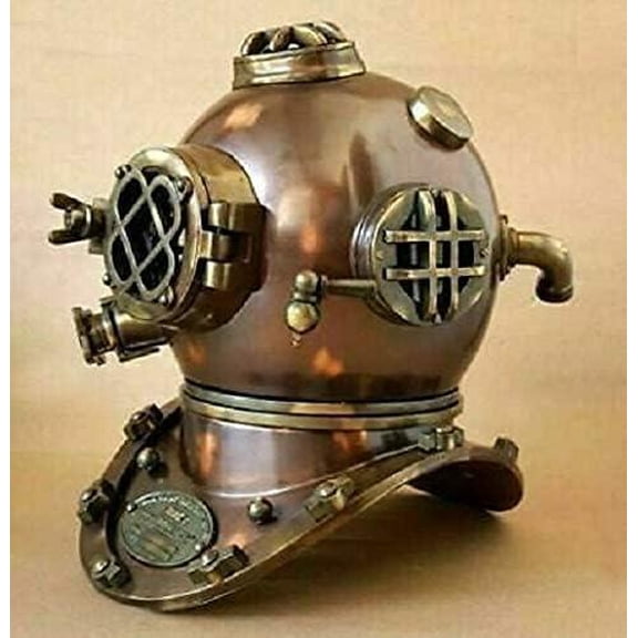 Antique Diving Divers Helmet US Navy Mark V Deep Sea Divers Helmet 18" Rustic Vintage Home Decor Gifts