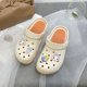 thumbnail image 4 of Zapatos con agujeros para mujer de verano 2024, zapatos de jardín de EVA de suela suave a la moda, sandalias de suela gruesa antideslizantes, accesorios de dibujos animados, zapatillas con agujeros, 4 of 5