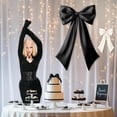 thumbnail image 5 of AUR  Black White Bow Decor 2 Pack,Large & Small Coquette Room Backdrop Wall Decor for Bachelorette Baby Shower Bridal Shower Bow Birthday Decorations, 5 of 15