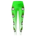 thumbnail image 3 of Shadoumai St Patricks Day Leggings For Women Casual Printed Shamrock Stretchy Irish Green Tights Tummy Control Workout Yoga Pants, 3 of 6