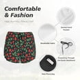 thumbnail image 4 of Daiia Strawberry Pattern Women's 2 in 1 Running Shorts - Lightweight Athletic Workout Gym Yoga Shorts Liner with Phone Pockets-Large, 4 of 7