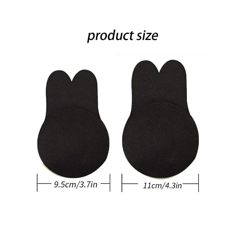 PULLIMORE Rabbit Ear Self Adhesive Invisible Bra Breast Lifting Push Up  Strapless Backless Nipple Covers for Wedding Party