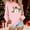 Pink, variant on asdoklhq Tops for Women Christmas Women's Round Neck Hoodless Christmas Printed Casual Loose Sweatshirt Black XL