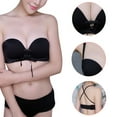 thumbnail image 2 of URMAGIC 1/2 Cup Smooth Garthered Strapless Multiway Bra for Women Wedding Party Bralette, 2 of 8