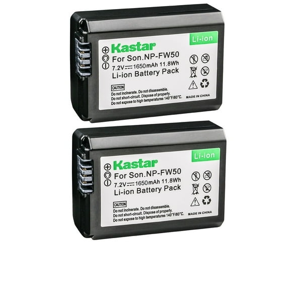 Kastar 2-Pack NP-FW50 Battery Replacement for Pixii A1571 Camera, Pixii A2572 Camera, Hasselblad Lunar Mirrorless Digital Camera