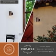 thumbnail image 4 of Chiasso Aluminum 1 Light Bronze Dark Sky Cylinder Outdoor Wall Lantern, 4 of 12