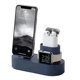 thumbnail image 3 of Soporte de silicona para cargador 3 en 1 para Apple Watch iPhone Airpods (azul) WDOplteas Para estrenar, 3 of 8