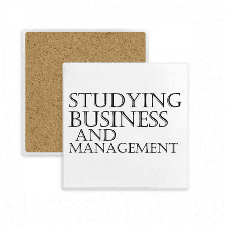 

Studying Business and Management Square Coaster Cup Mat Mug Subplate Holder Insulation Stone