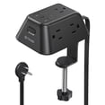 thumbnail image 1 of Barre d'Alimentation avec Parasurtenseur USB C Pince de Bureau Multiprise Station de Charge avec Prises & Ports USB ft Prise Plate Rallonge Intérieure pour Bureau à Domicile, 1 of 8