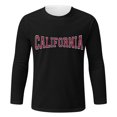 thumbnail image 3 of Men's Plus Size Tshirts California Printed Round Neck Long Sleeve T Shirt Graphic Tees Comfort Dailywear Tee Shirt Tops, 3 of 4