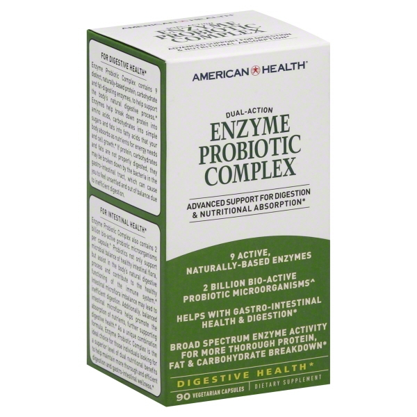 American Health Enzyme Probiotic Complex Dual Action 2 Billion CFU
