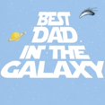 thumbnail image 3 of CafePress - Best Dad In The Galaxy T Shirt - Men's Classic Graphic T-Shirt, 3 of 4