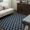 thumbnail image 3 of Hometrends Brussels Blue Polyester Area Rug, 3 of 8