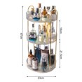 thumbnail image 3 of CSChome Makeup Storage Shelf Makeup Storage Shelf High Capacity Multi Layered Stable Base Raised Edge 360 Degree Rotating, 3 of 7