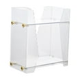 thumbnail image 3 of Bathroom Counter Organizer Shelf, Bathroom Organizer Countertop, 2 Tier Cosmetics Storage Display Rack Makeup Organizer, for Dresser Office Clear, 3 of 8