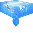 thumbnail image 2 of BSDHOME Snowboarder With Snowflakes Cotton Linen Tablecloth 52x70 inches Tablecover Desk Table Cloth For Dining Room, Tea Table, Picnics, Parties, 2 of 5