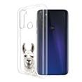 thumbnail image 2 of FINCIBO Soft TPU Clear Case Slim Protective Cover for Motorola Moto G Stylus 6.4" 2020, Animal Llama, 2 of 3