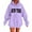 Purple, variant on Shadoumai Womens new york Graphic Print Hooded Sweatshirt Long Sleeve Pullover Casual Streetwear Comfortable Soft Fabric Loose Fit Fall Winter Clothes