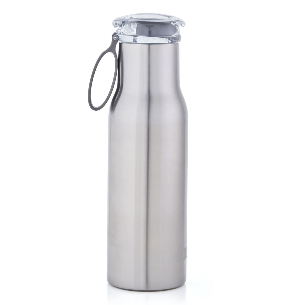 Built Double Wall Stainless Steel Vacumm Insulated Flip Top Water Bottle 18ounce, Stainless