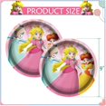 thumbnail image 1 of Decoración para fiesta de cumpleaños de la princesa Peach, recuerdos de fiesta de Mario rosa para niñas, globos, diadema, mantel, vasos, regalos para baby shower, 1 of 5