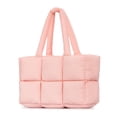 thumbnail image 1 of Bolso de mano Herald Puffer para mujer, grande, acolchado, puffy cloud, rosa, 1 of 8
