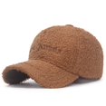 thumbnail image 1 of New Women Men Warm Wool Thicken Baseball Caps Lady Male Autumn Winter Visors Hip-Hop Cap Hat For Women MenOne Size He Qiyong unisex, 1 of 2