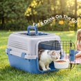 thumbnail image 3 of Hard-Sided Dog and Cat Carrier, TSA Airline Approved, for Small to Medium Pets, Travel Crate with Handle, Ventilated Design, 3 of 10