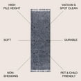 thumbnail image 3 of JONATHAN Y MERCER SHAG 2 x 8 Runner Rug, Mercer Plush Tassel - Denim Blue, MCR100C-28, 3 of 9
