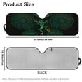 thumbnail image 7 of Uorisanigo Windshield Sun Shade for 1997-2017 Jeep Wrangler Rubicon Sahara TJ JK JKU 2/4 Doors -Blocks UV Rays SunVisor, Car Green Mandala Hippie Frog Sun Shade Keep Your Vehicle Cool, 7 of 7