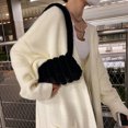 thumbnail image 4 of Bolsa de mano con patrón de corazón de felpa suave y cálido para mujer (B negro) Ehuebsd Para estrenar, 4 of 9