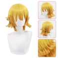 thumbnail image 1 of 35cm Yellow Gradient Orange High Temperature Fiber Silk Rose Mesh Cos Wig, 1 of 9