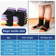 thumbnail image 5 of 12 Pairs Boys Crew Socks Novelty Plaid Kids Elastic Mid Cut Toddler Socks for Boy Girls(2-14T), 5 of 7