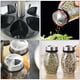 thumbnail image 4 of Organizador de especias giratorio, estante de especias de acero inoxidable con frascos de vidrio transparente, diseño que ahorra espacio para el hogar, la cocina, el comedor, resistente al calor,, 4 of 5