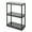 3 Shelf - Black, variant on Gracious Living Solid 3-Shelf Storage, Fixed-Height Light-Duty Shelving, White
