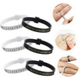 thumbnail image 4 of 10Pcs Ring Ruler Ring Measuring Rings Sizing Tools Jewelry Ring Tape Jewelry Ring Gauge Men Ring Jewelry Sizers Men Suit Plastic Ring Gauge Tape Measure Miss Soft Plastic Man White, 4 of 5