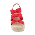 thumbnail image 6 of Journee Womens Santorynn Sling Back Espadrille Platform Wedge Sandals, 6 of 9