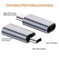 thumbnail image 2 of Adaptador USB C a Mini USB 2.0 JXMOX tipo C hembra a Mini USB 2.0 macho (paquete de 2), 2 of 5