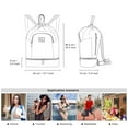 thumbnail image 3 of Drawstring Backpack Bag with Shoe Compartment, Large Gym Bag Sackpack Sports Beach Backpack for Men Women, 3 of 7